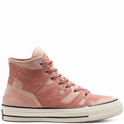 Converse Unisex Earth Tone Suede Chuck 70 E260 - Naisten Matalavartiset Tennarit - Ruskea/Pinkki